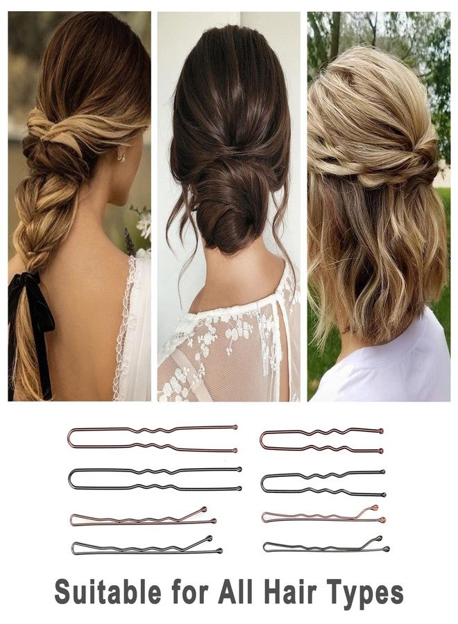 Jelara 250 Pcs Hair Pins Bobby Pins Brown Hair with Storage Box, Wavy Bobby Pins 2inch 2.4inch, U Shaped Hair Pins 2inch 2.8inch, Suitable for All Hair Types, Hair Clips Hair Pin for Women and Girls - Image 5